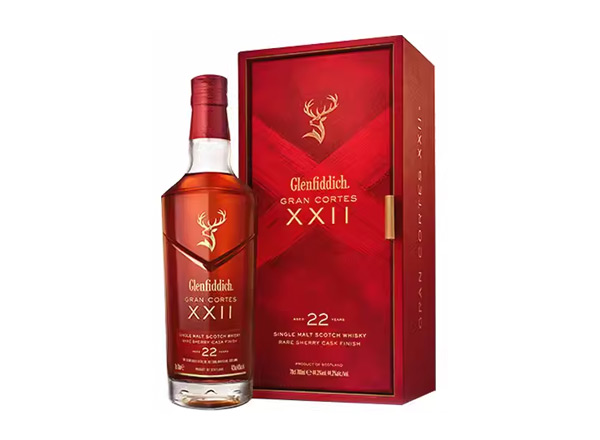 重庆回收格兰菲迪22年璀璨珍藏版威士忌700ml礼盒装Glenfiddich XXII苏格兰威士忌