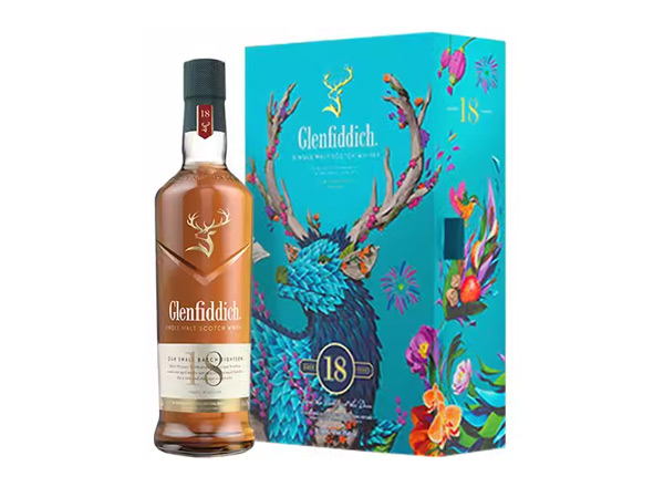 重庆格兰菲迪回收格兰菲迪18年700ml春节礼盒装Glenfiddich苏格兰威士忌