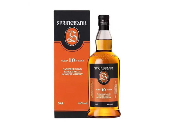 重庆收购云顶10年威士忌SpringBank云顶10年700ml回收洋酒行货