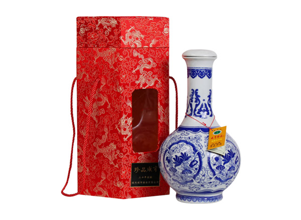 重庆咸亨黄酒回收珍品咸亨三十年花雕酒青瓷瓶盒装绍兴黄酒2.5L