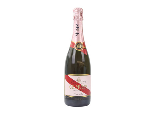 重庆回收​玛姆红带香槟老款桃红玫瑰粉红玛姆香槟酒G.H. Mumm Brut Rose